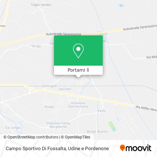 Mappa Campo Sportivo Di Fossalta