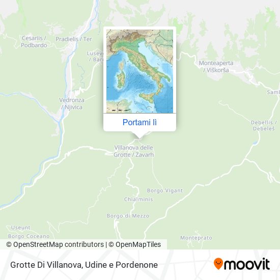Mappa Grotte Di Villanova