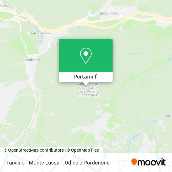 Mappa Tarvisio - Monte Lussari