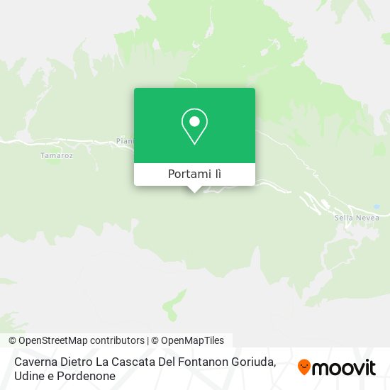 Mappa Caverna Dietro La Cascata Del Fontanon Goriuda