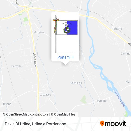 Mappa Pavia Di Udine