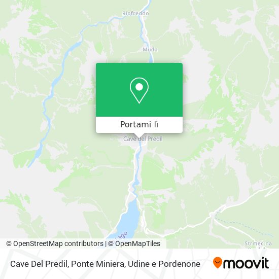 Mappa Cave Del Predil, Ponte Miniera