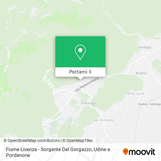 Mappa Fiume Livenza - Sorgente Del Gorgazzo