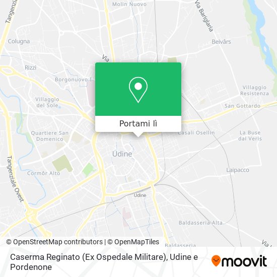 Mappa Caserma Reginato (Ex Ospedale Militare)