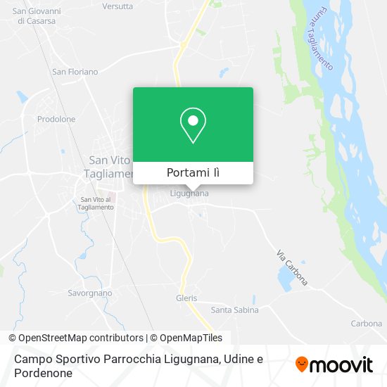 Mappa Campo Sportivo Parrocchia Ligugnana