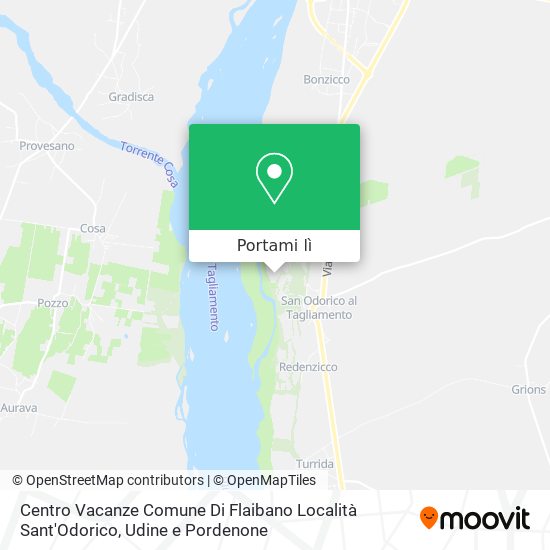 Mappa Centro Vacanze Comune Di Flaibano Località Sant'Odorico