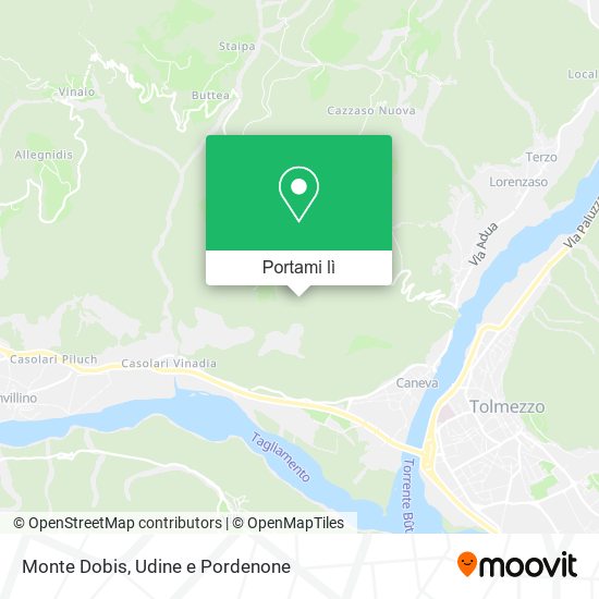 Mappa Monte Dobis