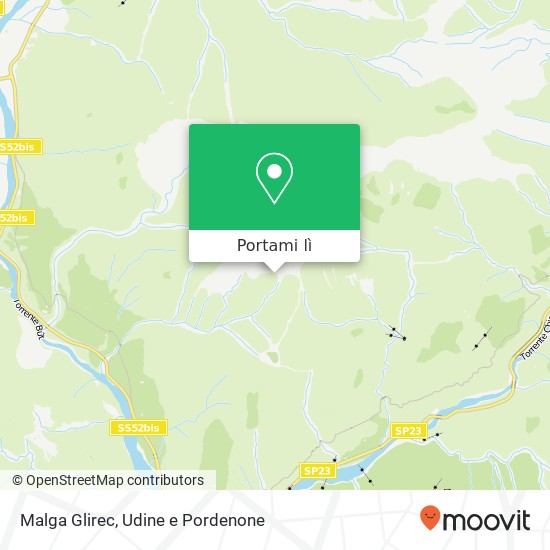 Mappa Malga Glirec