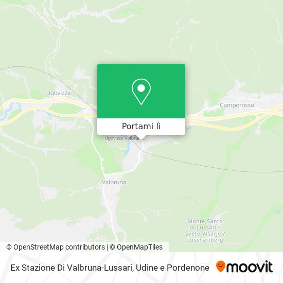 Mappa Ex Stazione Di Valbruna-Lussari