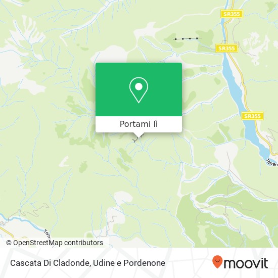 Mappa Cascata Di Cladonde