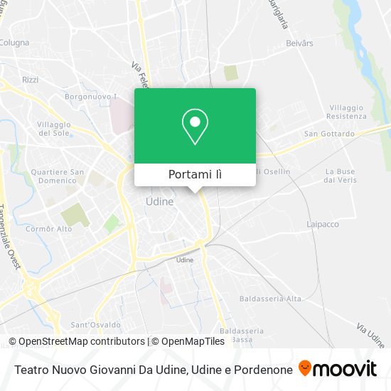 Mappa Teatro Nuovo Giovanni Da Udine