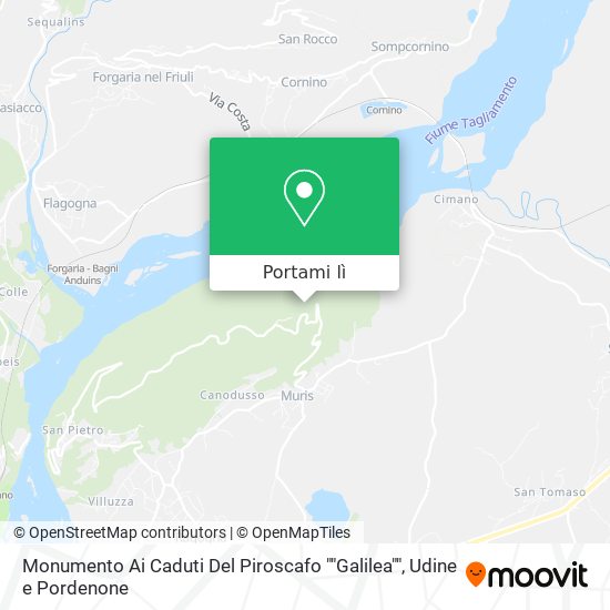 Mappa Monumento Ai Caduti Del Piroscafo ""Galilea""