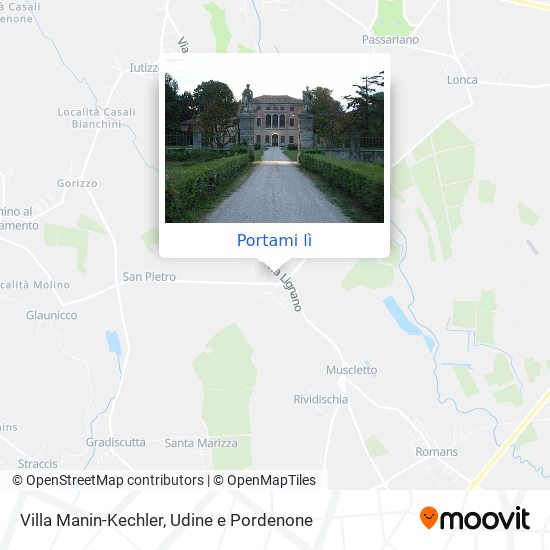 Mappa Villa Manin-Kechler