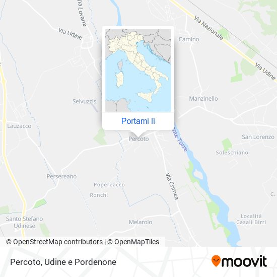 Mappa Percoto