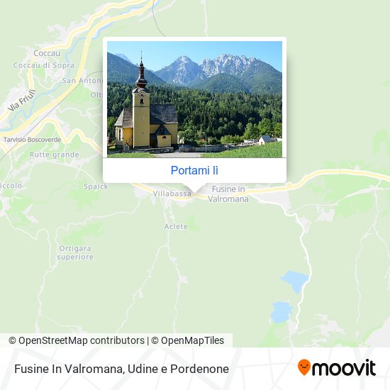 Mappa Fusine In Valromana