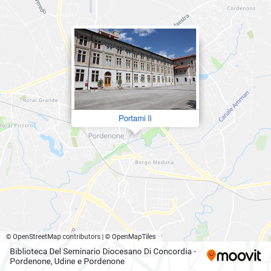 Mappa Biblioteca Del Seminario Diocesano Di Concordia - Pordenone