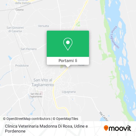Mappa Clinica Veterinaria Madonna Di Rosa
