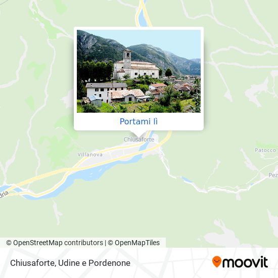 Mappa Chiusaforte