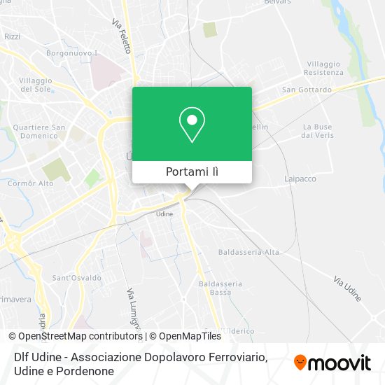 Mappa Dlf Udine - Associazione Dopolavoro Ferroviario