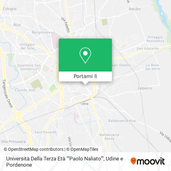 Mappa Università Della Terza Età ""Paolo Naliato""