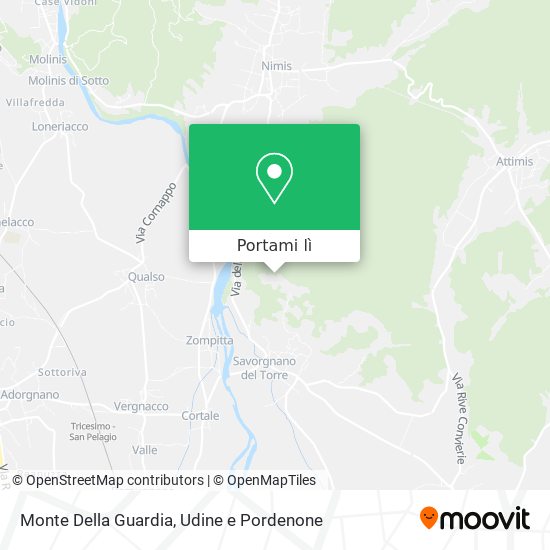 Mappa Monte Della Guardia