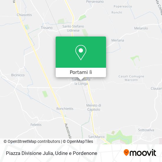 Mappa Piazza Divisione Julia