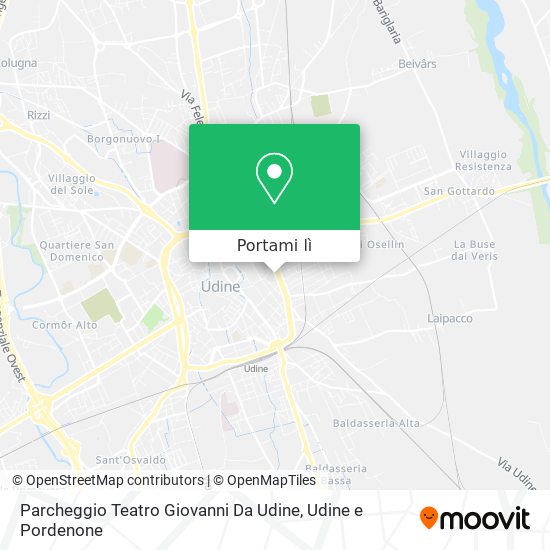 Mappa Parcheggio Teatro Giovanni Da Udine