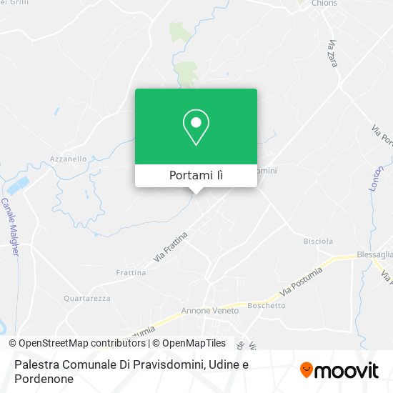 Mappa Palestra Comunale Di Pravisdomini