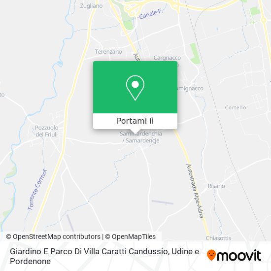 Mappa Giardino E Parco Di Villa Caratti Candussio