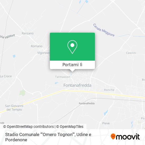 Mappa Stadio Comunale ""Omero Tognon""