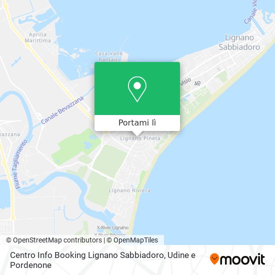 Mappa Centro Info Booking Lignano Sabbiadoro