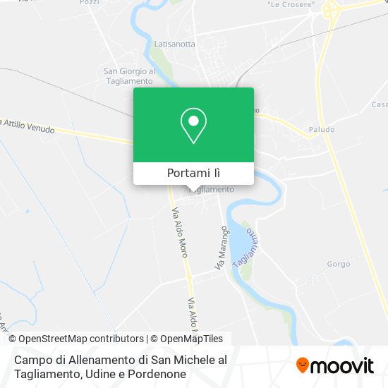 Mappa Campo di Allenamento di San Michele al Tagliamento