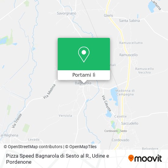 Mappa Pizza Speed Bagnarola di Sesto al R.