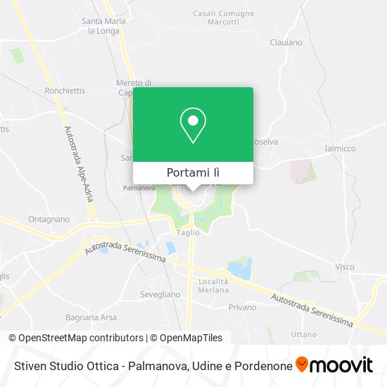 Mappa Stiven Studio Ottica - Palmanova