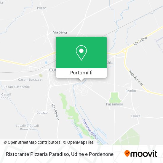 Mappa Ristorante Pizzeria Paradiso