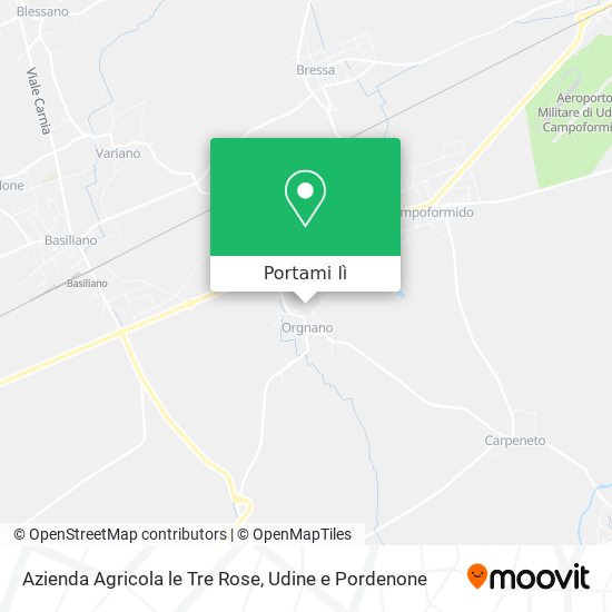 Mappa Azienda Agricola le Tre Rose