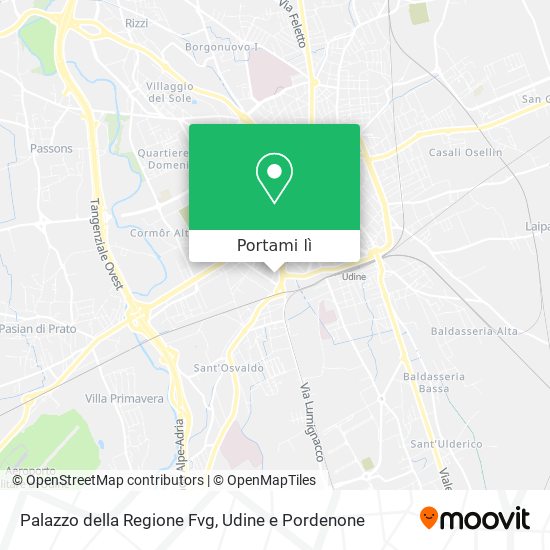 Mappa Palazzo della Regione Fvg