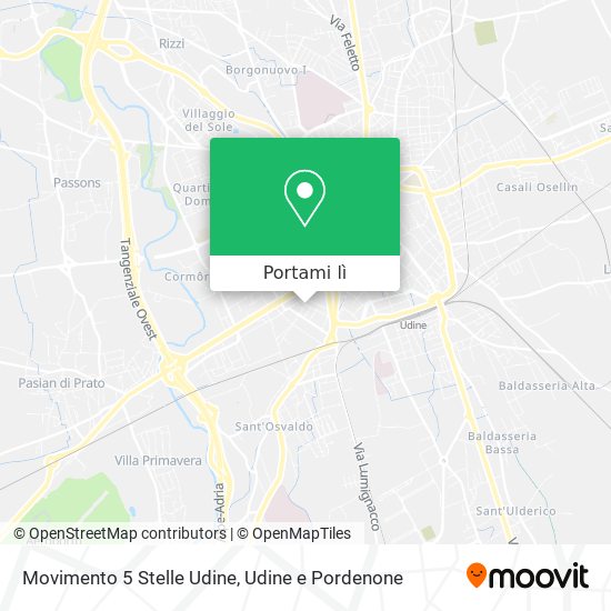 Mappa Movimento 5 Stelle Udine
