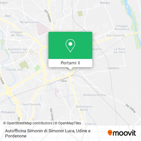 Mappa Autofficina Simonin di Simonin Luca