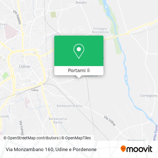 Mappa Via Monzambano 160