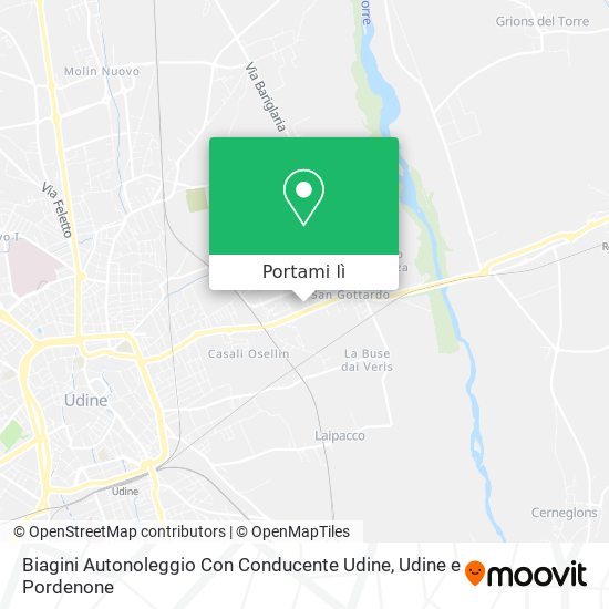 Mappa Biagini Autonoleggio Con Conducente Udine