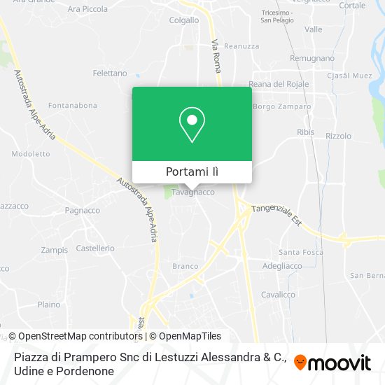 Mappa Piazza di Prampero Snc di Lestuzzi Alessandra & C.