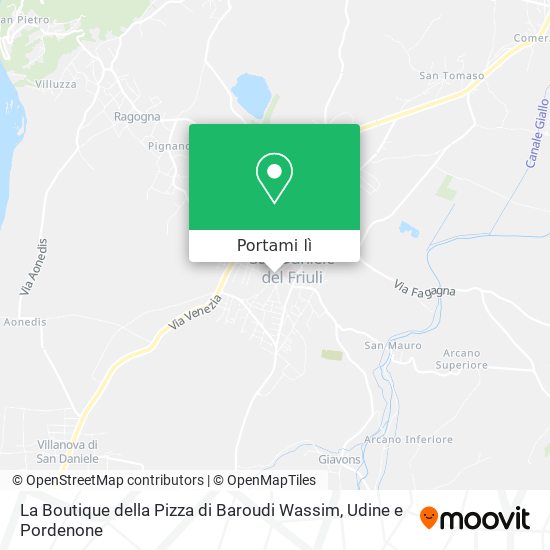 Mappa La Boutique della Pizza di Baroudi Wassim