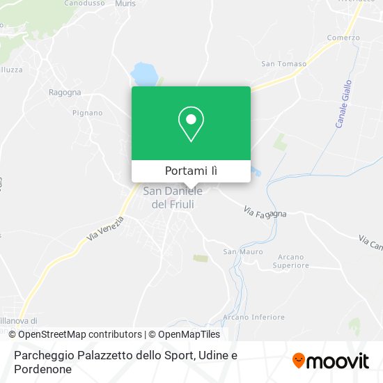 Mappa Parcheggio Palazzetto dello Sport