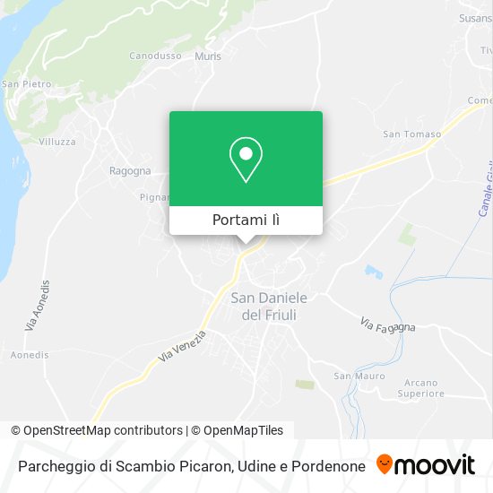 Mappa Parcheggio di Scambio Picaron