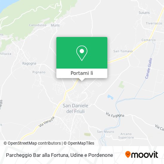 Mappa Parcheggio Bar alla Fortuna