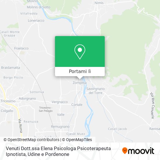 Mappa Venuti Dott.ssa Elena Psicologa Psicoterapeuta Ipnotista