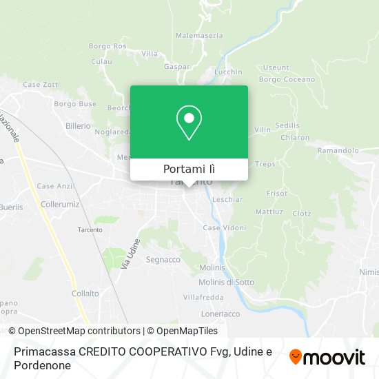 Mappa Primacassa CREDITO COOPERATIVO Fvg