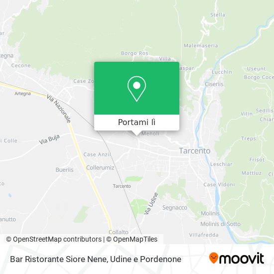 Mappa Bar Ristorante Siore Nene