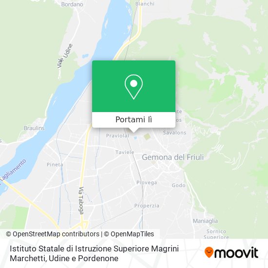 Mappa Istituto Statale di Istruzione Superiore Magrini Marchetti